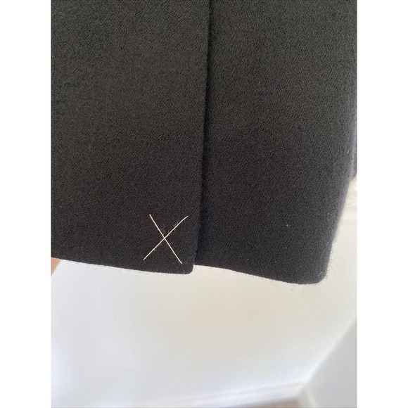 Talbots Blazer Jacket Women 2 Petite Black Wool Double Breasted Gold Button VTG - Picture 10 of 12